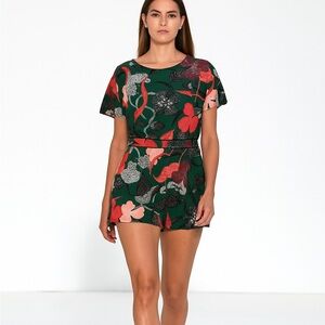 Adelyn Rae Floral Tropics Romper